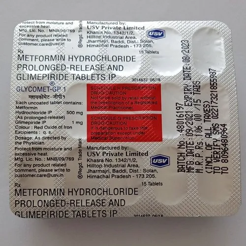 GLYCOMET GP(500+1)MG